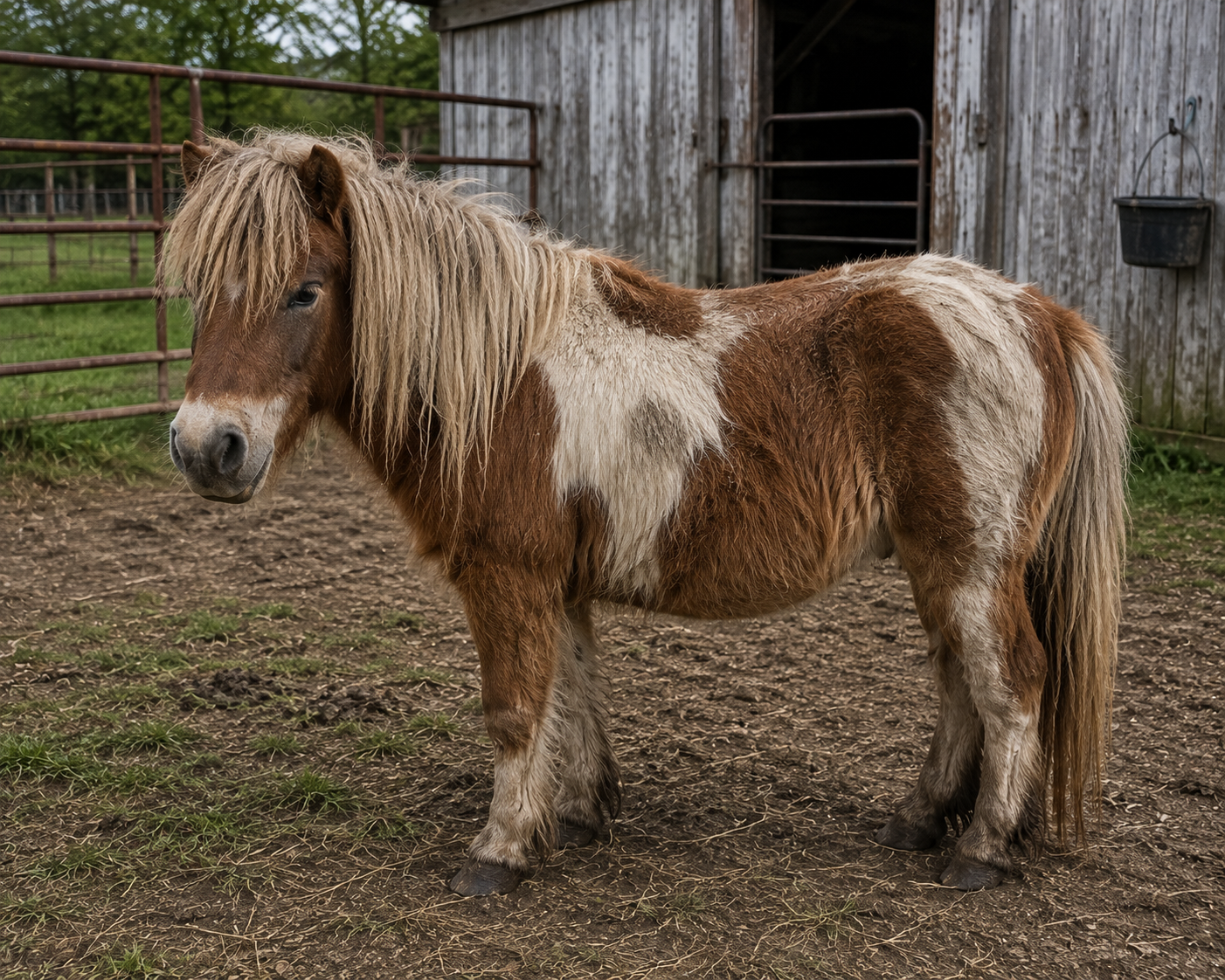 Bay Horse, Older Pony & Two-Horse Trailer — Package or Separate
